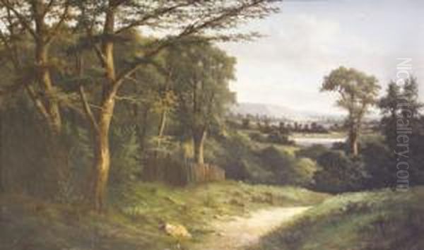 Dargle Valley (1887) Oil Painting by Alice Balch Stone