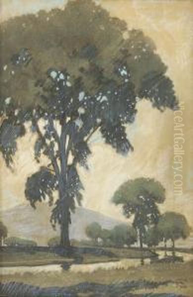 Elm Oil Painting by Walter King Stone