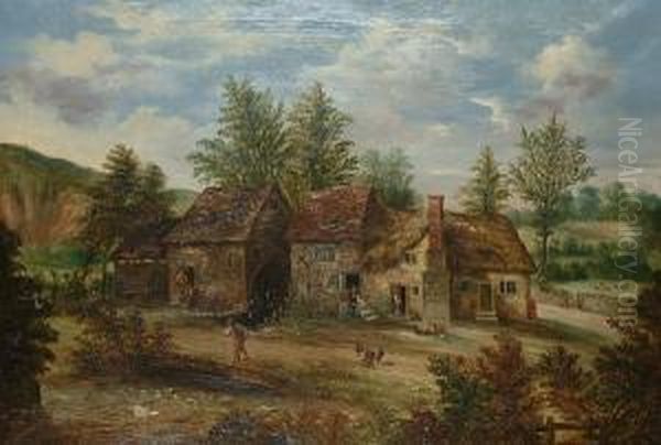 Aymstree Old Mill, Herefordshire. Oil Painting by William R. Stone