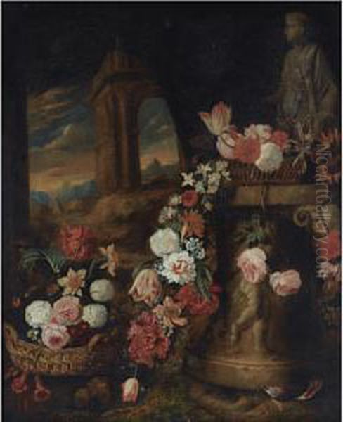 A Still Life Oil Painting by Charles Stoppelaer