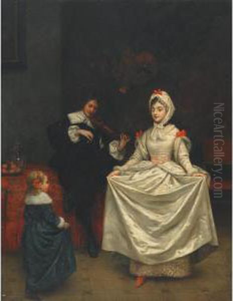 The Dancing Lesson Oil Painting by George Adolphus Storey