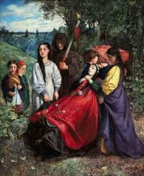 The Bride's Burial Oil Painting by George Adolphus Storey