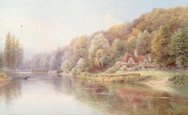 The Tranquil Thames Oil Painting by Howard Gull Stormont