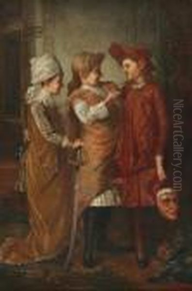 Costume Party Oil Painting by George Henry Story