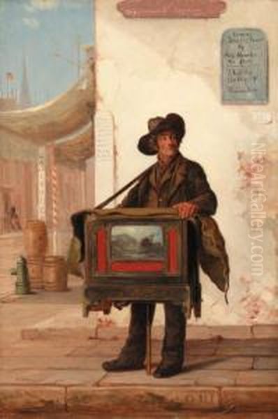 The Organ Grinder Oil Painting by George Henry Story