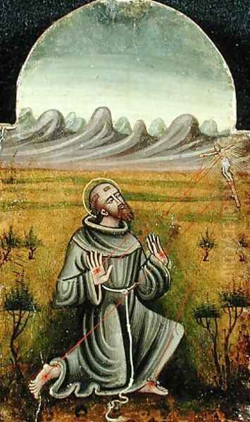 St. Francis Receiving the Stigmata Oil Painting by Anonymous Artist