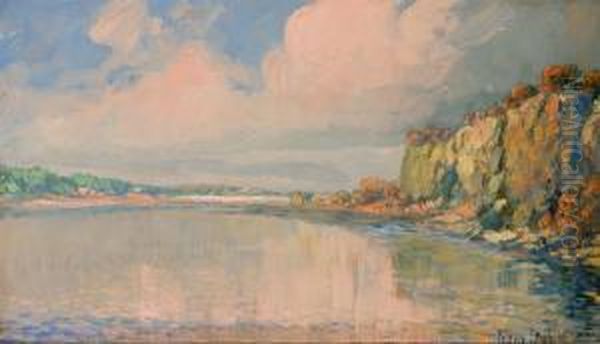 Landscape Oil Painting by Franz S. Frank Strahalm /