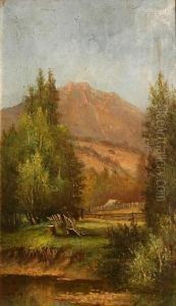 Mill Valley Oil Painting by Meyer Straus