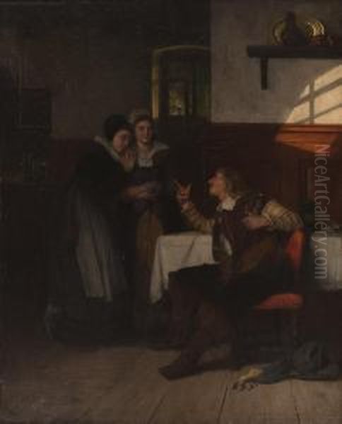 Der Heimgekehrte Held Oil Painting by Emil Strecker