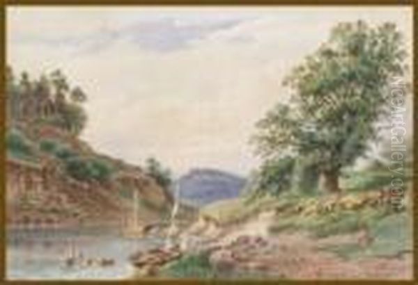 Eiche Bei Molln Oil Painting by Wilhelm Streckfuss