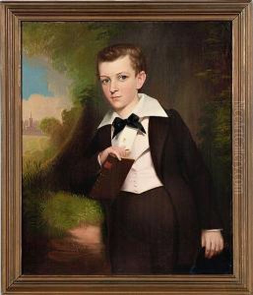 Portrait Of Young Academic Oil Painting by Robert Street