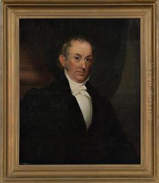 Portrait Of Rev. Bower Oil Painting by Robert Street