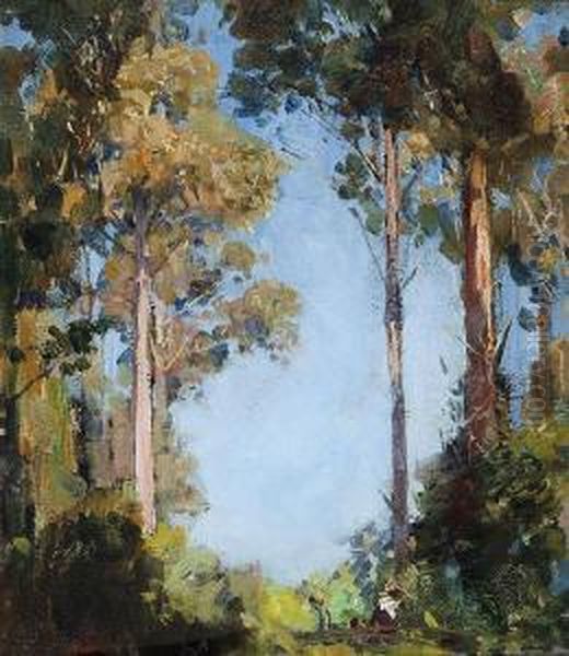 The Glade At Olinda Oil Painting by Arthur Ernest Streeton