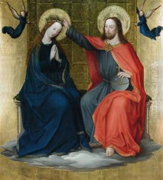 The Coronation Of The Virgin Oil Painting by Bernhard Strigel