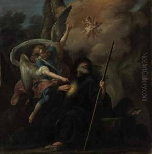 Saint Francis De Paolo Oil Painting by Vincenzo Strigelli