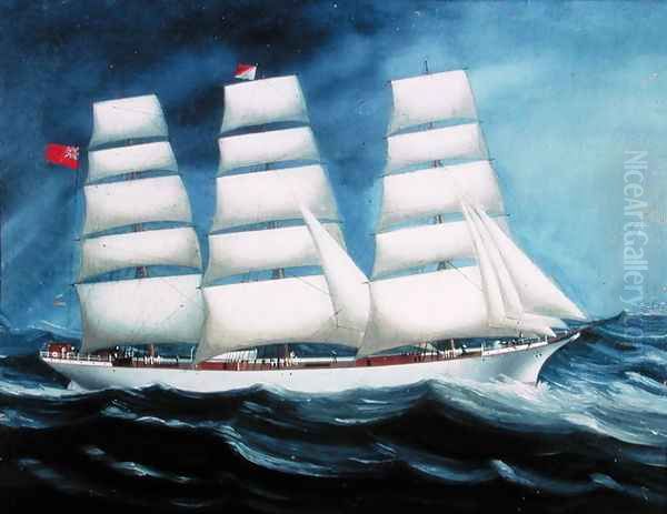 The 'Ben-Lee' at Sea Oil Painting by Anonymous Artist