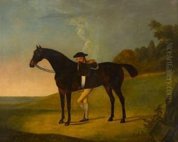 A Bay With Groom In Landscape Oil Painting by Thomas Stringer