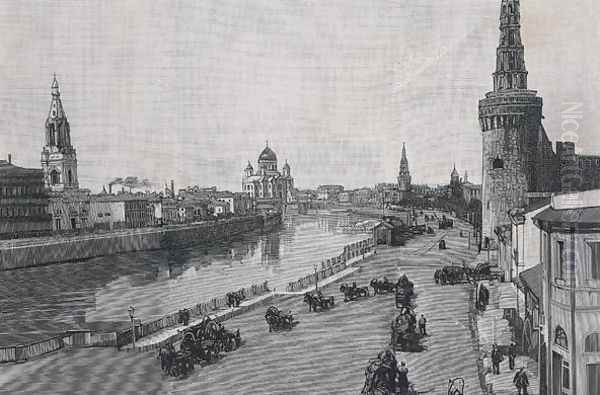 The Kremlin, Moscow, 1894 Oil Painting by Anonymous Artist