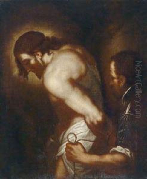 Umkreis Christus An Der Geisselsaule Oil Painting by Bernardo Strozzi