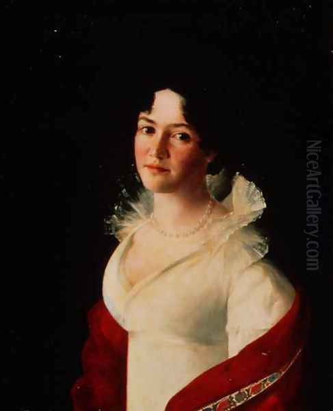 Portrait of Countess Natalia Pavlovna Zubova 1801-68 c.1820 Oil Painting by Anonymous Artist