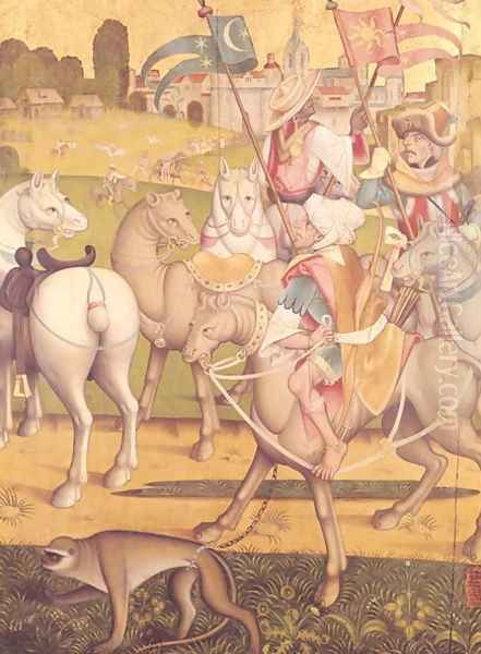 The Cavalcade of the Magi, c.1460 Oil Painting by Anonymous Artist