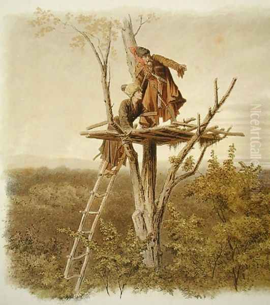 The Lookout Oil Painting by Anonymous Artist