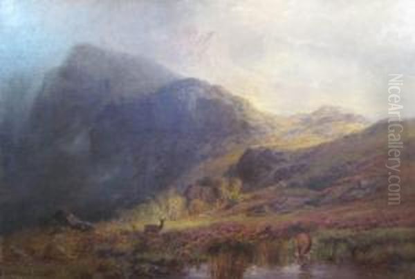 The Heart Of The Highlands Oil Painting by Charles Stuard