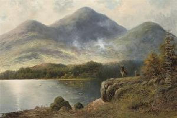 In The Midst Of The Highlands Oil Painting by Charles Stuard