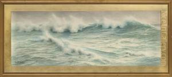 Breaking Waves Oil Painting by Ernest Stuart