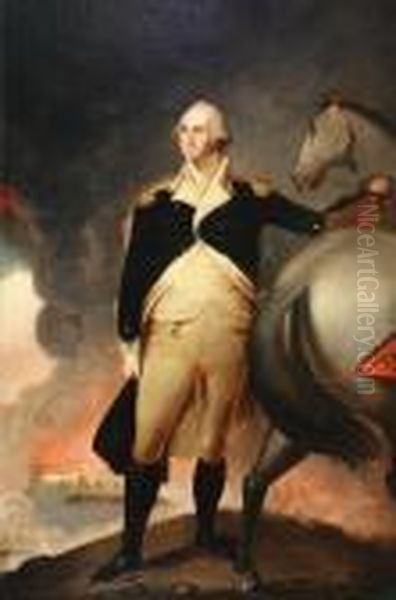 George Washington At Dorchester Heights Oil Painting by Jane Stuart