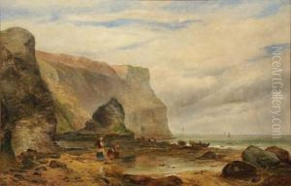 The Black Rock, Whitby Oil Painting by Ralph R. Stubbs