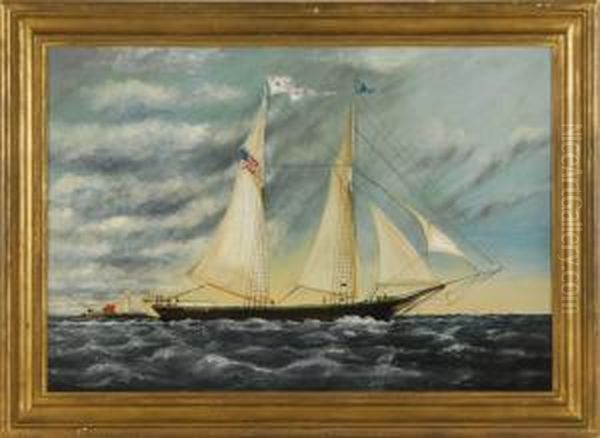 The Two-masted Schooner Mary Camden Oil Painting by William Pierce Stubbs