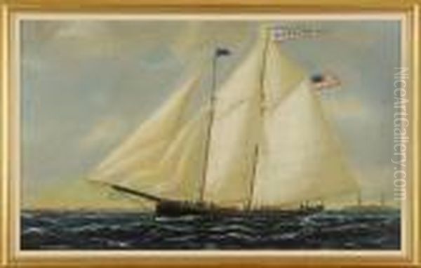 The Yacht Oil Painting by William Pierce Stubbs