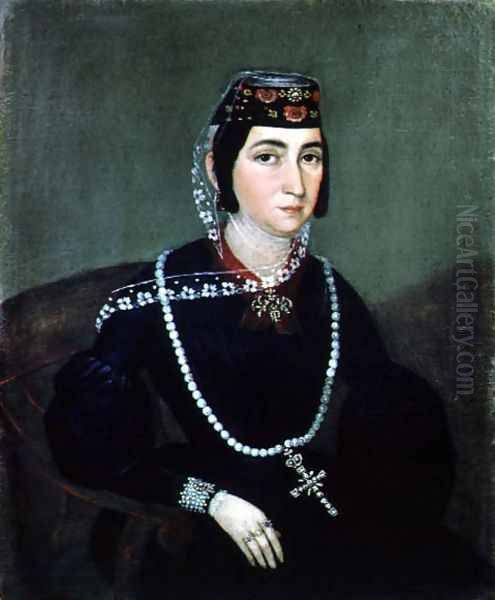 Portrait of Princess Salome Chavchavadze Oil Painting by Anonymous Artist