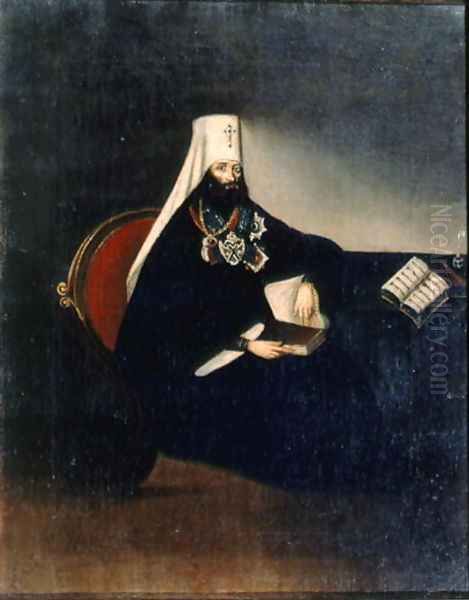 Portrait of the Metropolitan Philaret 1783-1867 Oil Painting by Anonymous Artist