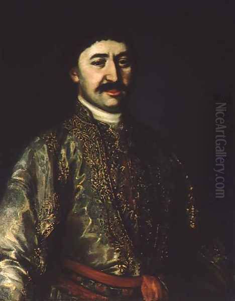 Portrait of Prince Garsevan Chavchavadze Oil Painting by Anonymous Artist