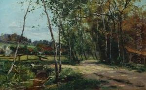 Paysage A Oberstaufen Oil Painting by Wilhelm Stumpf