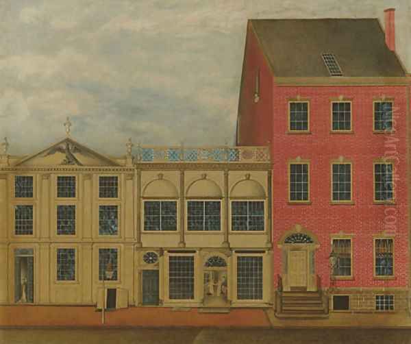 The Shop and Warehouse of Duncan Phyfe Fulton Street New York City 1816 Oil Painting by Anonymous Artist