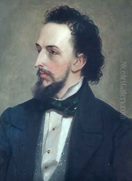 Portrait of a Man 1850 Oil Painting by Anonymous Artist