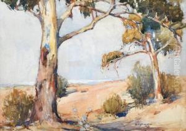 Summer Gums Oil Painting by Reginald Ward Sturgess