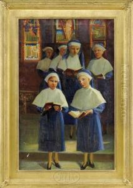 The Luxembourg Convent Choir Oil Painting by Helena Sturtevant