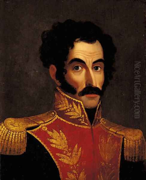 Retrato de Simon Bolivar Oil Painting by Anonymous Artist