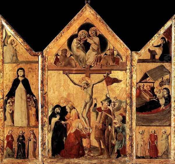 Triptych 1333 Oil Painting by Anonymous Artist