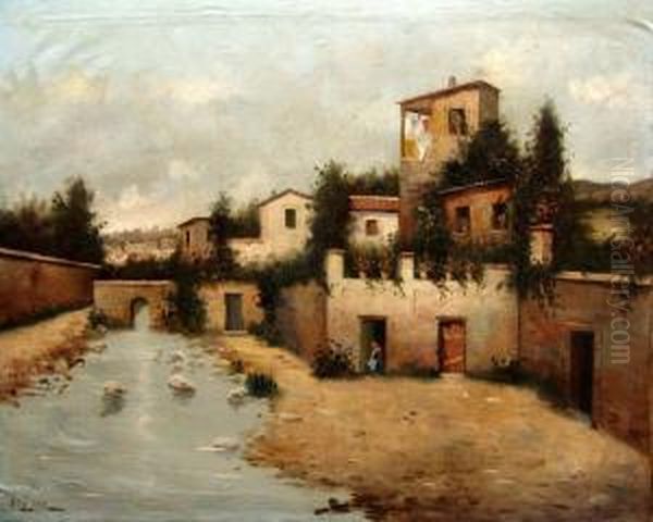 Paisaje Oil Painting by A. Suarez