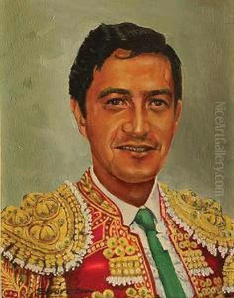 Retrato De Torero Oil Painting by A. Suarez