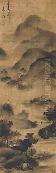 Mist and Clouds Oil Painting by Anonymous Artist