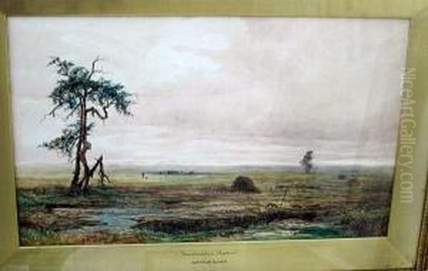 Near Frodsham Cheshire Oil Painting by Arthur Suker