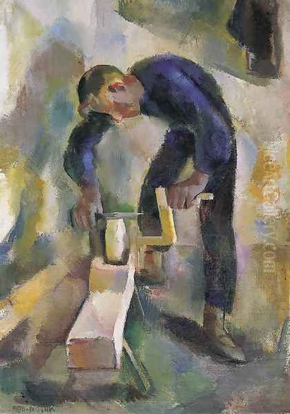 Koszorus, 1927 Oil Painting by Vilmos Aba-Novak