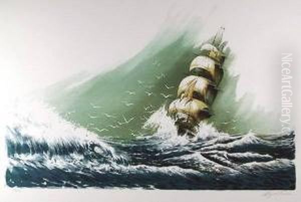 Seven Seas Oil Painting by Jane Cooper Sully