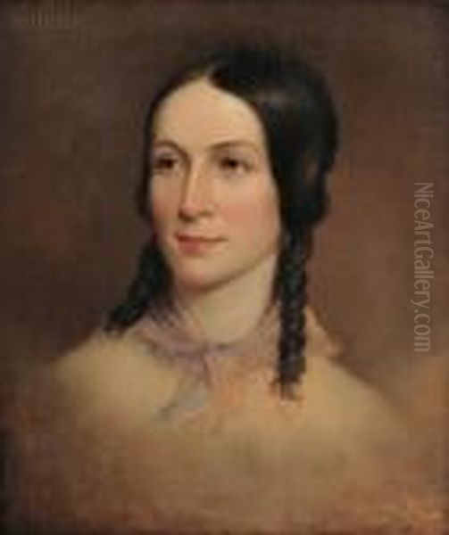 Portrait Of Amelia Colter Oil Painting by Thomas Sully